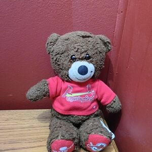 Brown Teddy Bear with Springfield Mo Cardinals